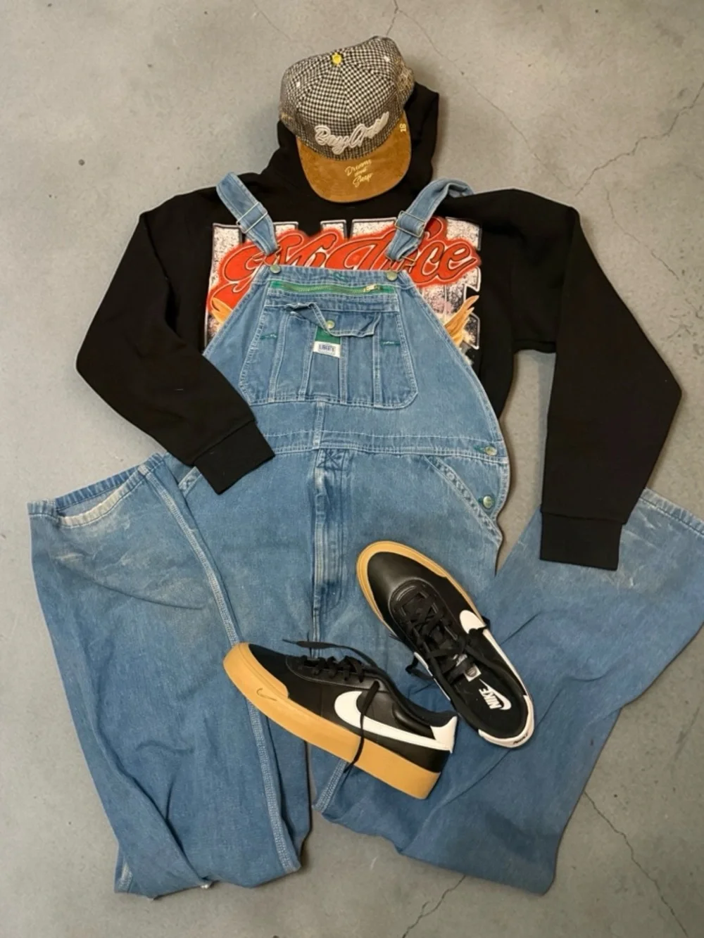 Liberty Overalls 38x34 Denim Bib Distressed Faded Workwear Carpenter - Picture 8 of 10